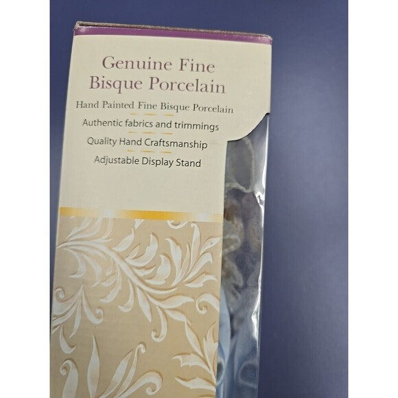 Jenny Faith Collection Genuine Fine Bisque Porcelain Doll Blue Eyes Blonde Hair - Picture 2 of 5